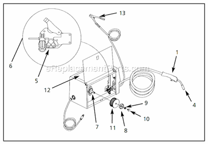Page A Diagram and Parts List for WG2160  Campbell Hausfeld Welder